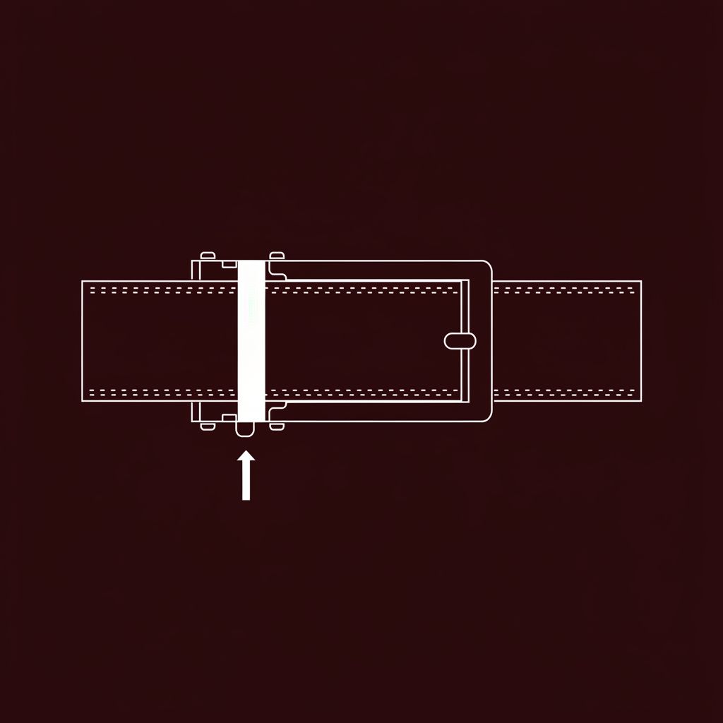 Lock the strap in place