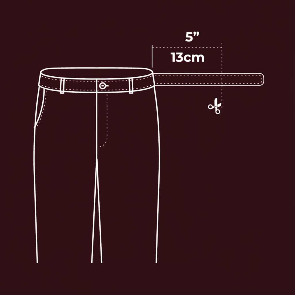 Measure and trim the belt to length